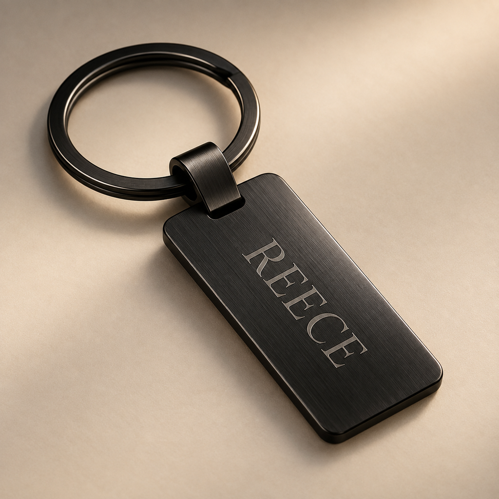 Personalized Engraved Metal Keyring