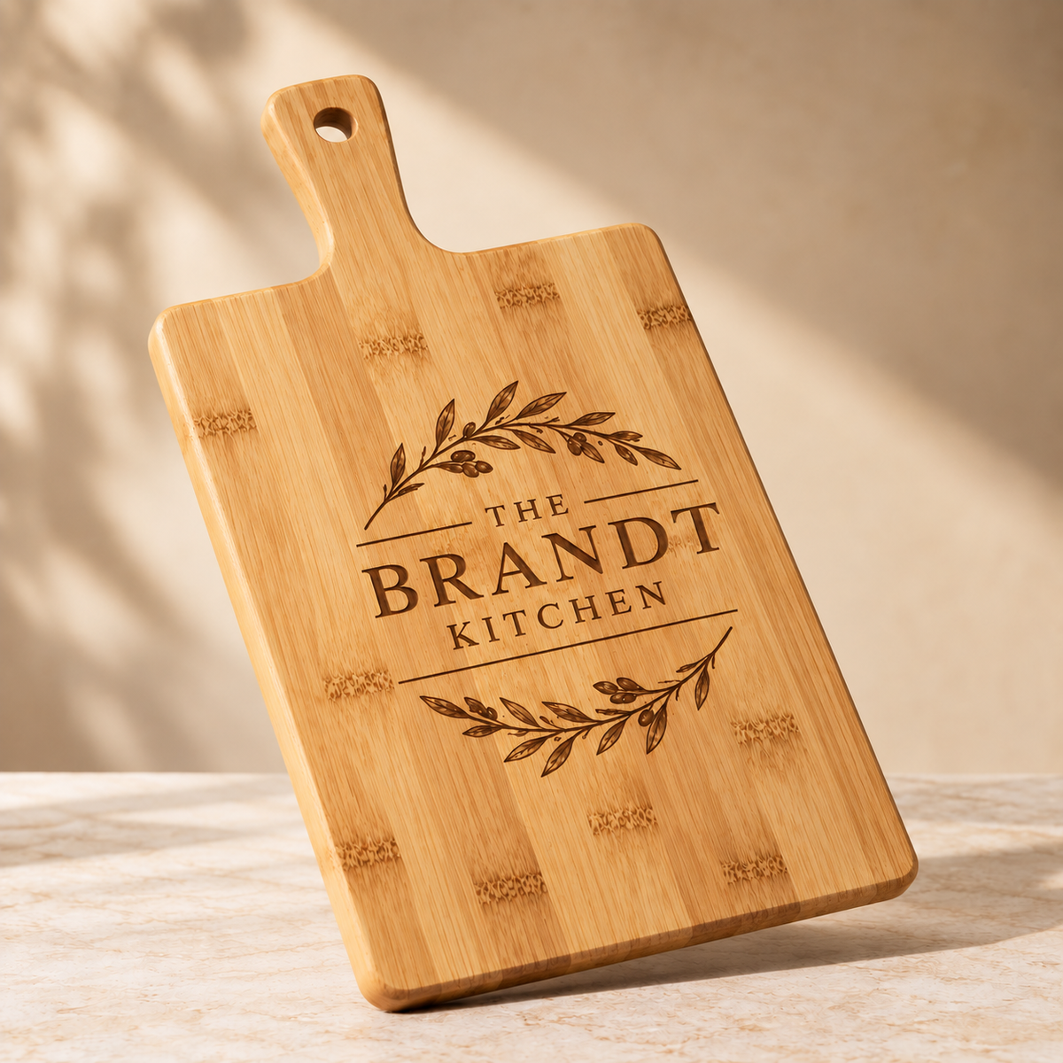 Personalized Engraved Bamboo Chopping Board