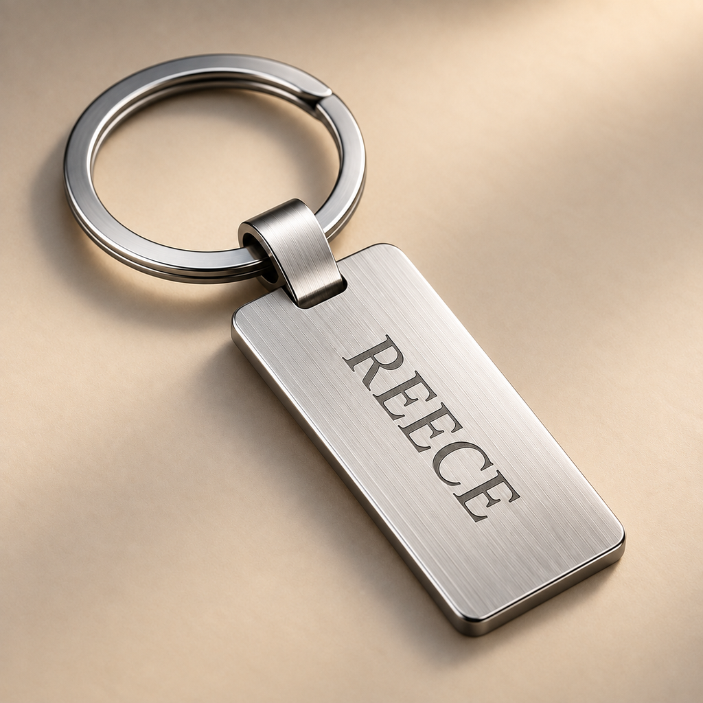 Personalized Engraved Metal Keyring