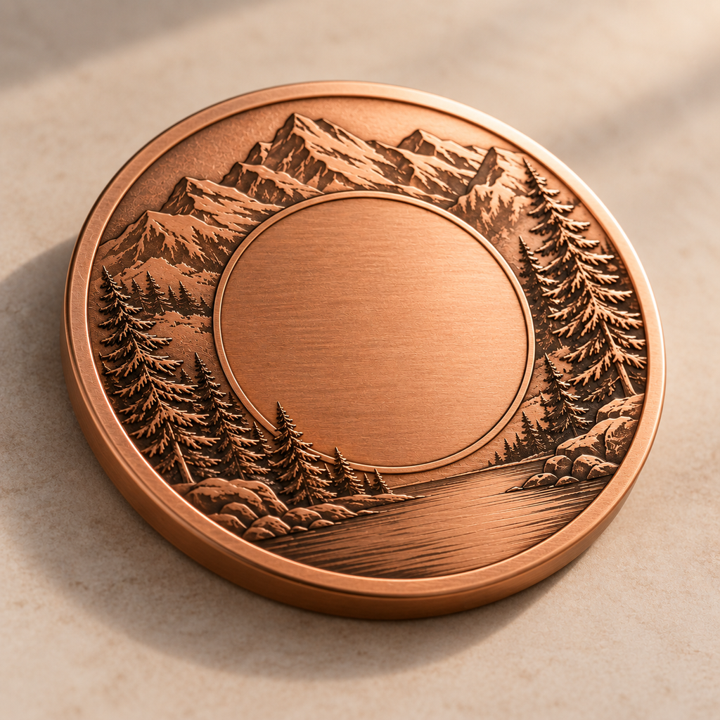 Personalized Engraved Metal Coin