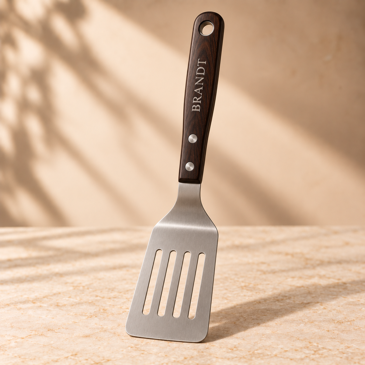 Personalized engraved braai spatula – view 1